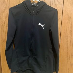 Womens Puma zip up hoodie. Size large. Black. Excellent condition